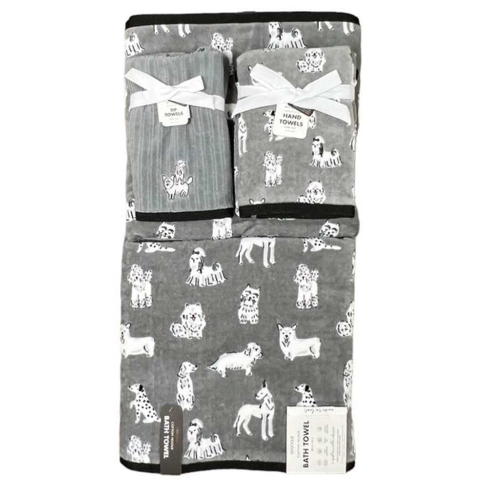 PETS - Envogue - ‘Pampered Poochs’ bath towel set. NWT.